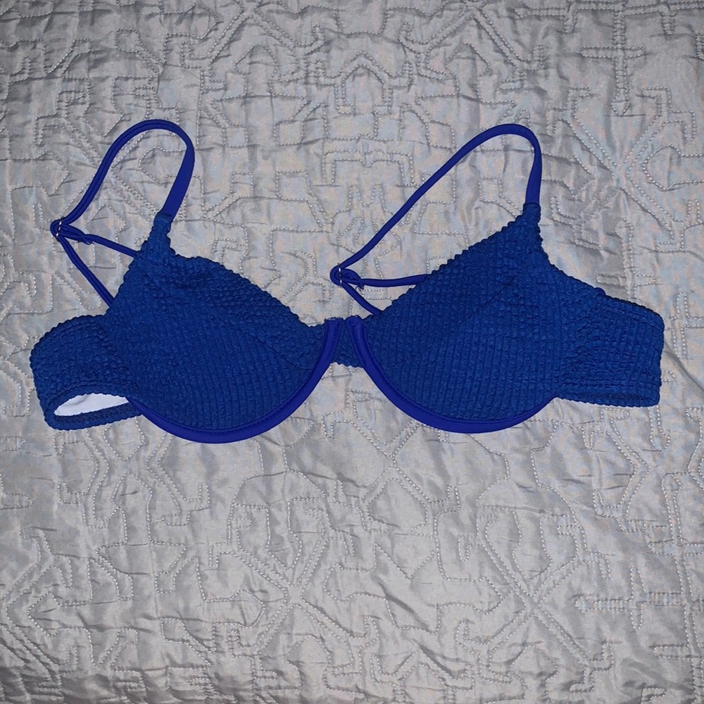Royal blue shein bikini top